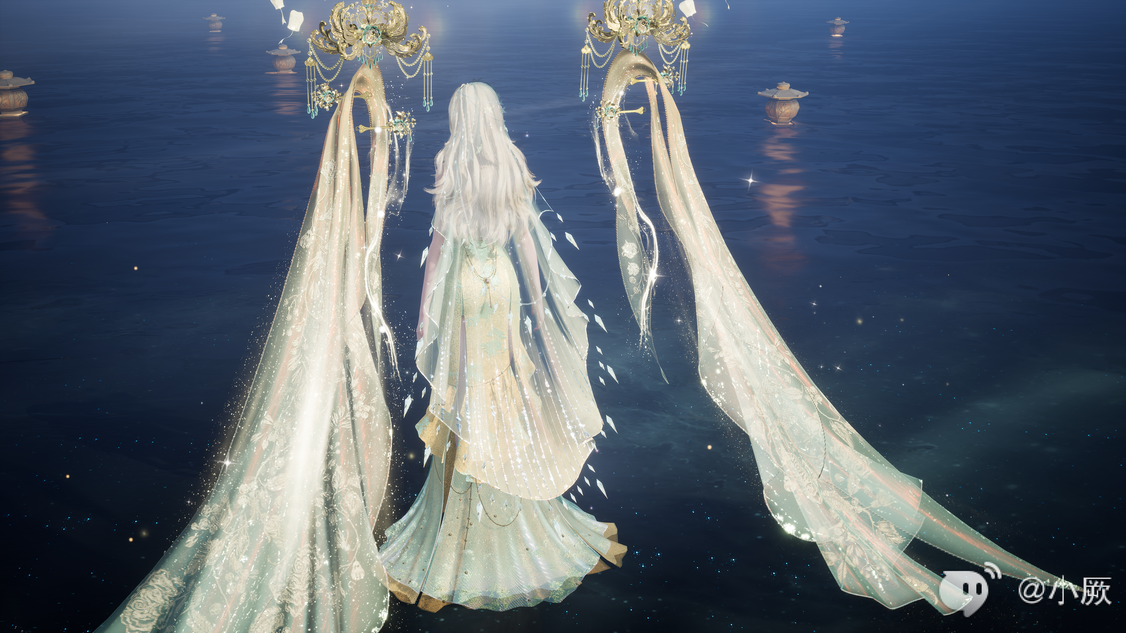 《诛仙世界》成女「丹纱隐墨」染色含染色代码