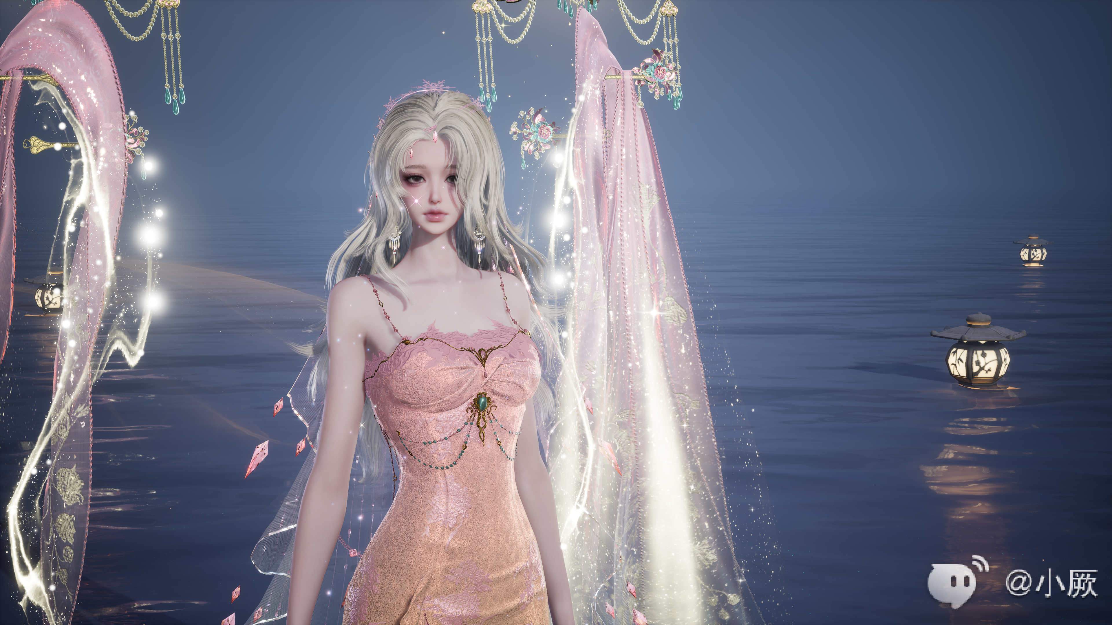 《诛仙世界》成女「丹纱隐墨」染色含染色代码